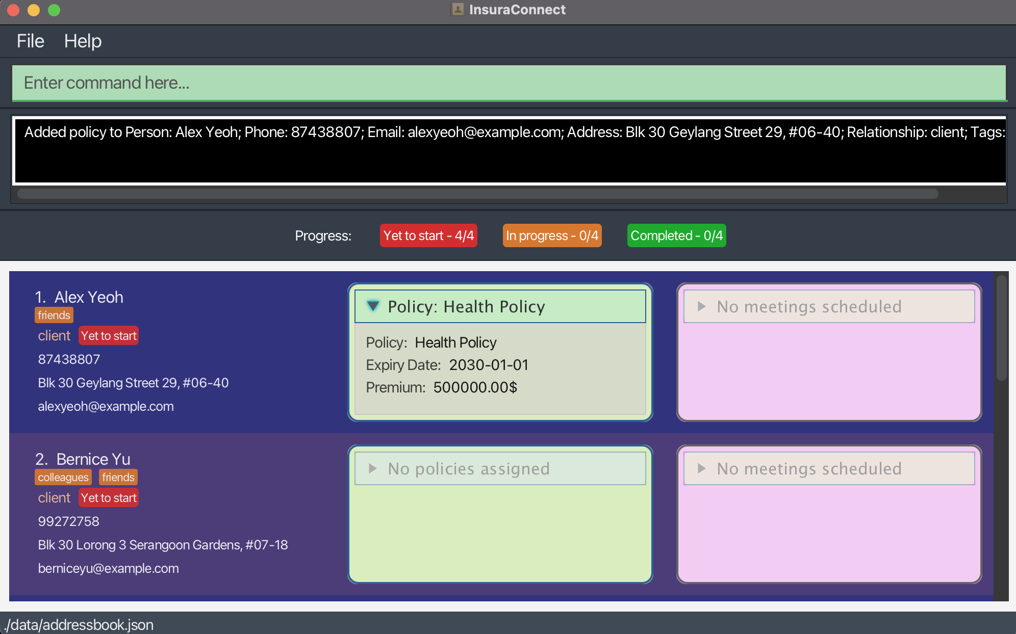 After adding policy